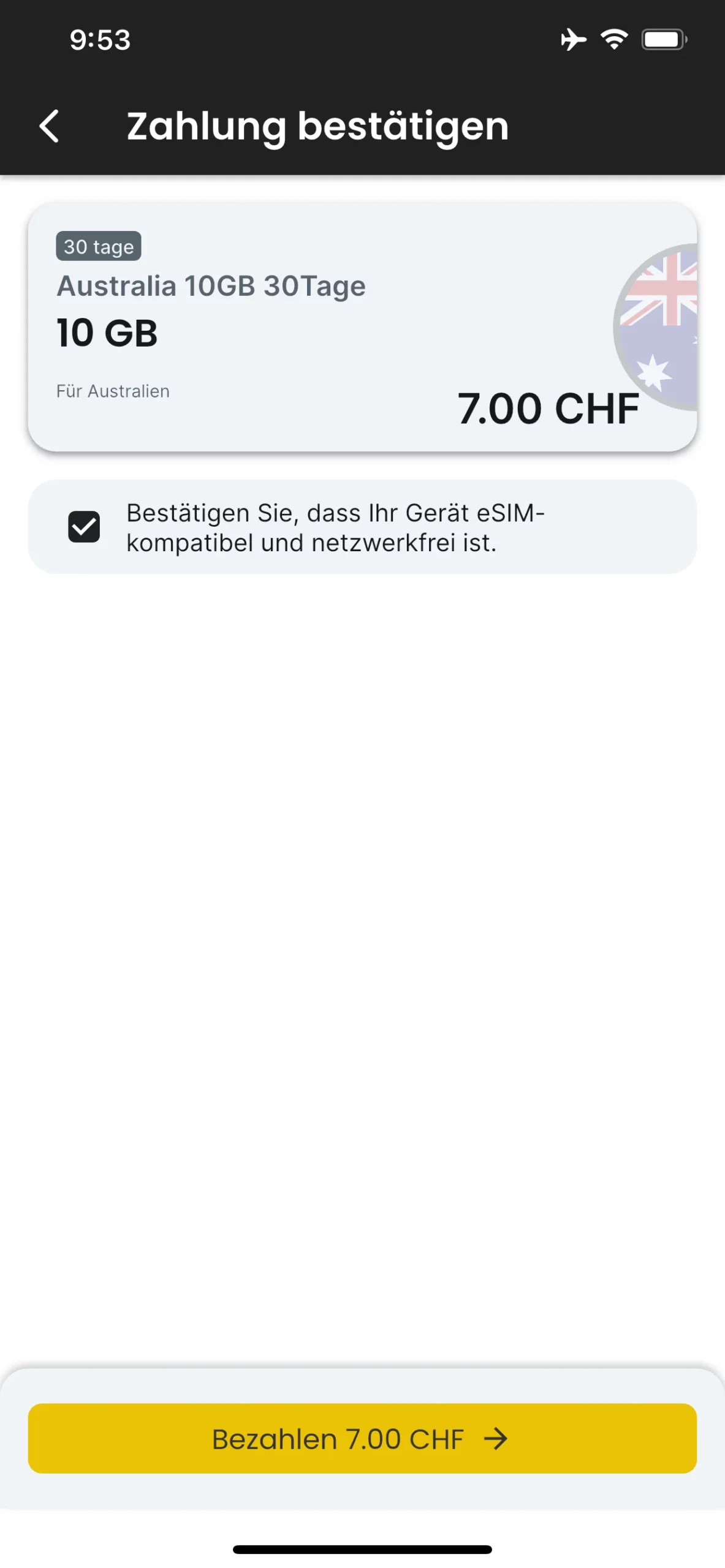 AGB akzeptieren und zur Kasse gehen